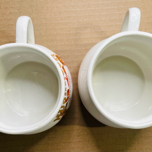 VTG Chicken Soup & Mushroom Soup Recipe Ceramic 4” W X 3 1/2” H Set Of One Each - Picture 4 of 6